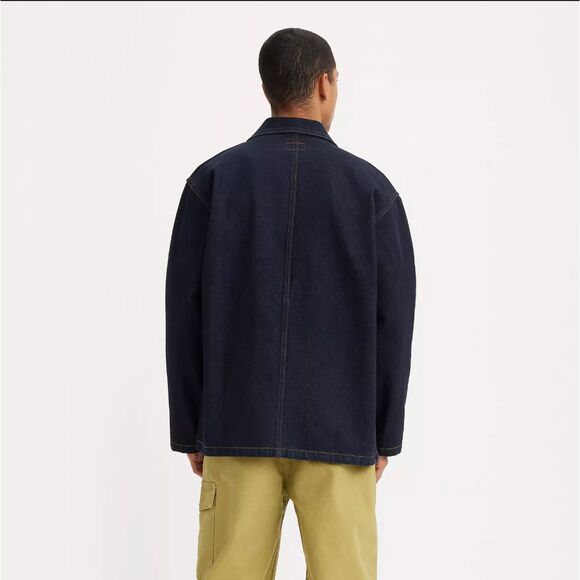 Levi's Skateboard Garage Jacket Men XL DarkWash Denim Workwear Chore Utility NWT - Picture 5 of 9